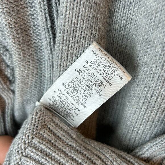 Michael Michael Kors Womens Cardigan Small Gray Open cable knit basic layer - Picture 4 of 10